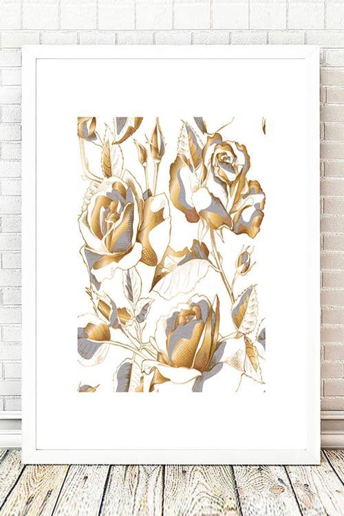 Beyaz Çerçeveli Tablo 25 cm x 30 cm