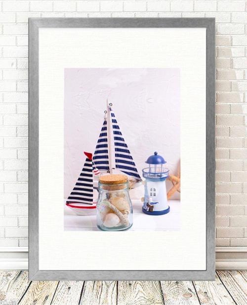Gümüş Çerçeveli Tablo 25 cm x 30 cm