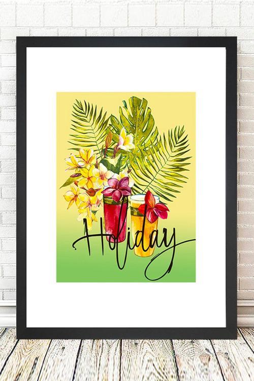 Siyah Çerçeveli Tablo 25 cm x 30 cm