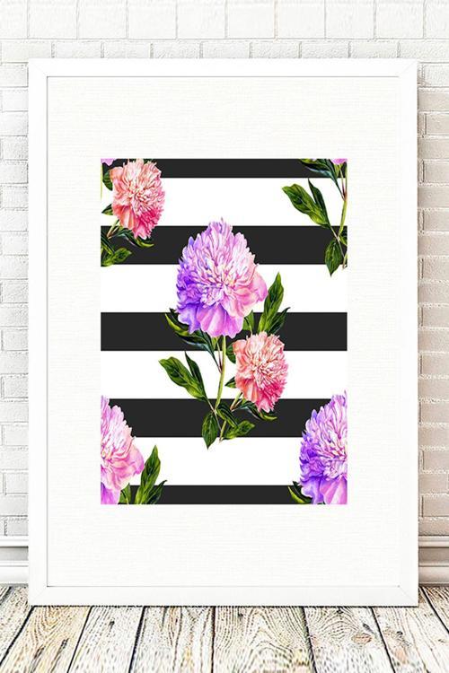 Beyaz Çerçeveli Tablo 25 cm x 30 cm