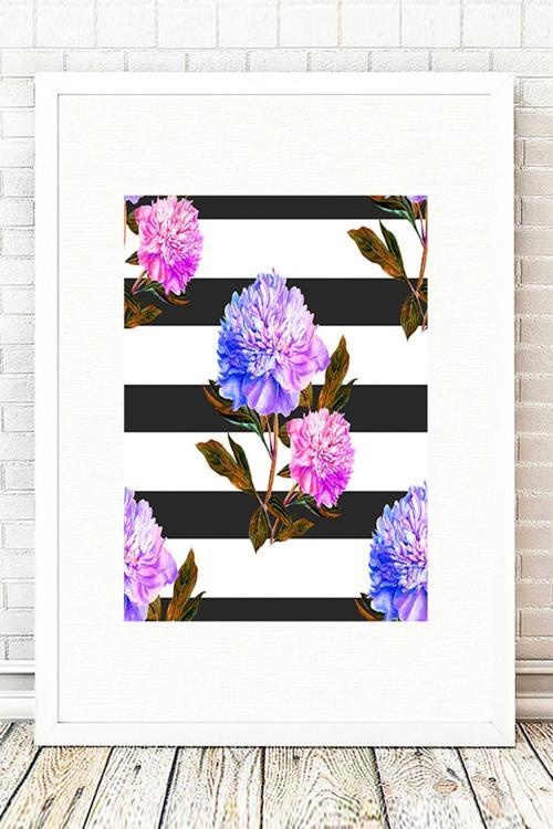 Beyaz Çerçeveli Tablo 25 cm x 30 cm