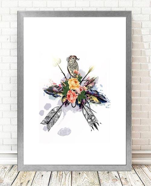 Gümüş Çerçeveli Tablo 25 cm x 30 cm