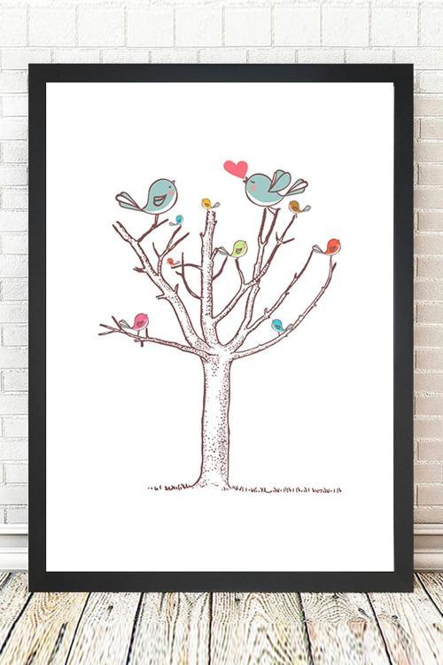 Siyah Çerçeveli Tablo 25 cm x 30 cm