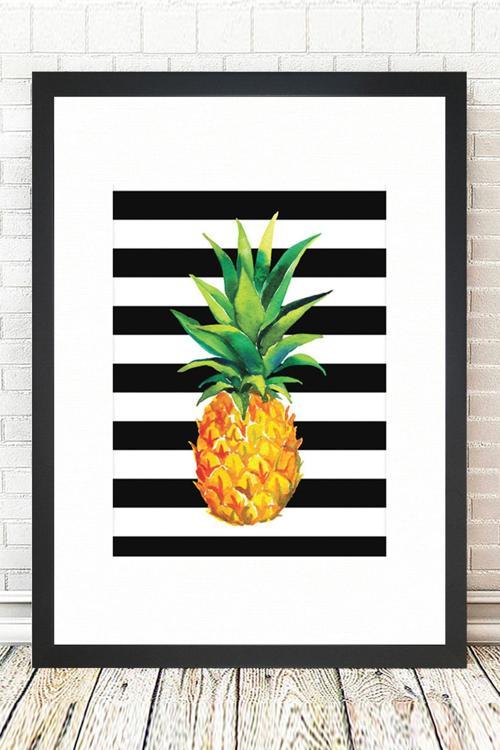 Siyah Çerçeveli Tablo 25 cm x 30 cm