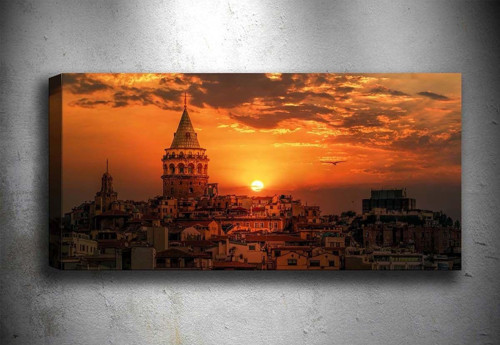 30x90 cm Manzara Kanvas Tablo