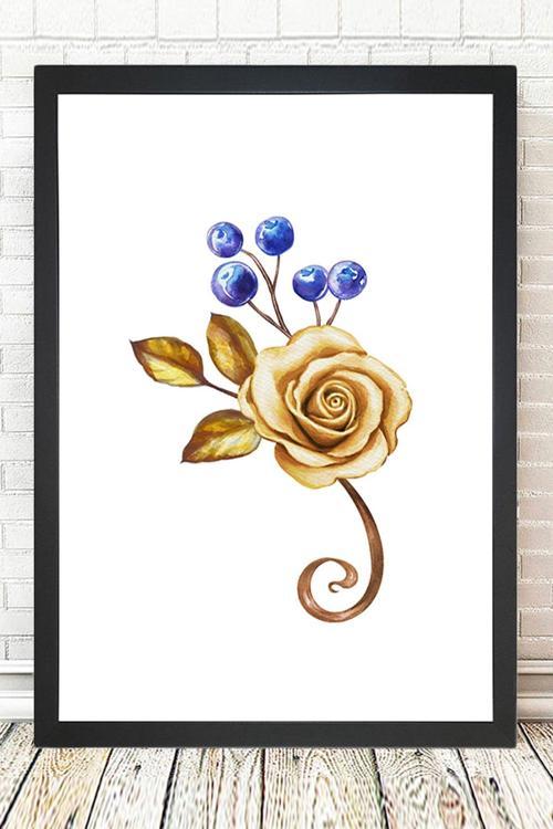 Siyah Çerçeveli Tablo 25 cm x 30 cm