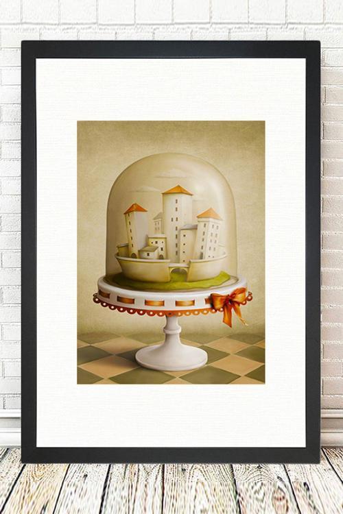 Siyah Çerçeveli Tablo 25 cm x 30 cm