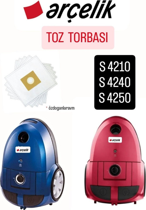 Arçelik S 4250 Uyumlu Toz Torbası 5 Adet