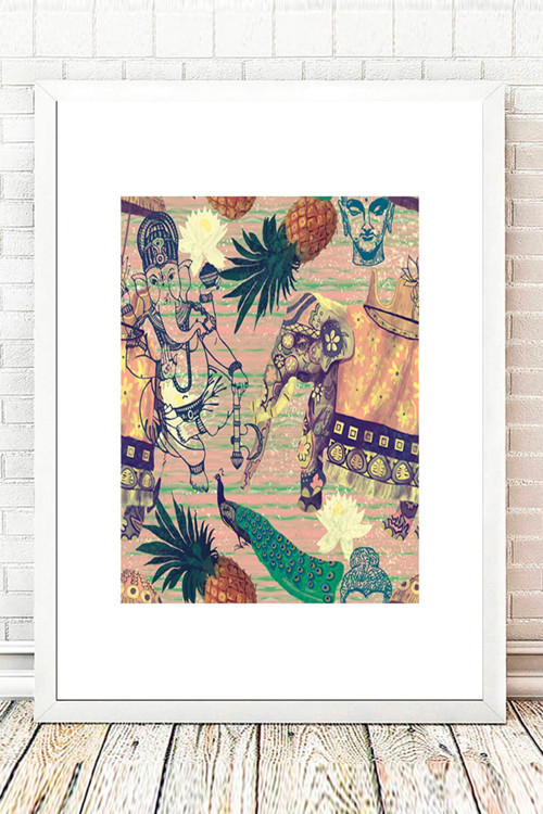 Beyaz Çerçeveli Tablo 25 cm x 30 cm