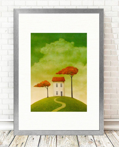 Gümüş Çerçeveli Tablo 25 cm x 30 cm