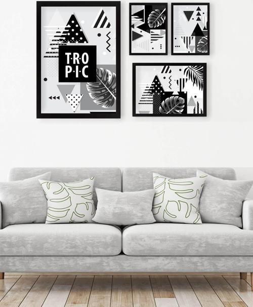 4 Parçalı Çerçeveli Tablo Set