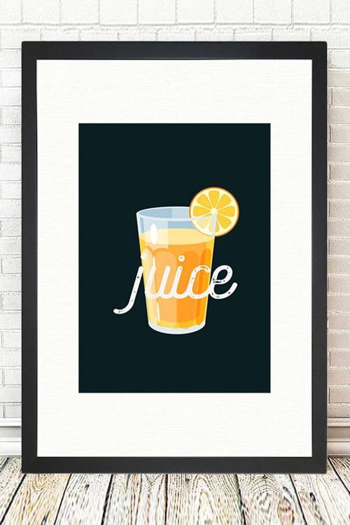 Siyah Çerçeveli Tablo 25 cm x 30 cm