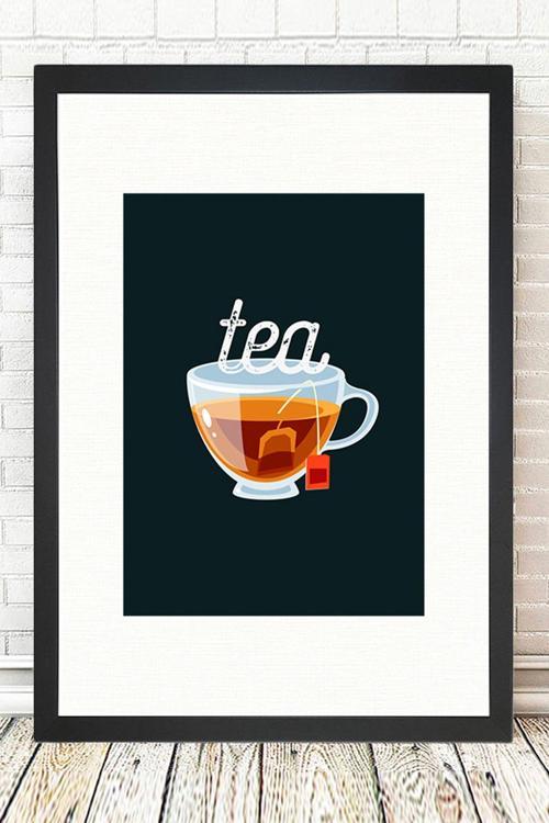 Siyah Çerçeveli Tablo 25 cm x 30 cm