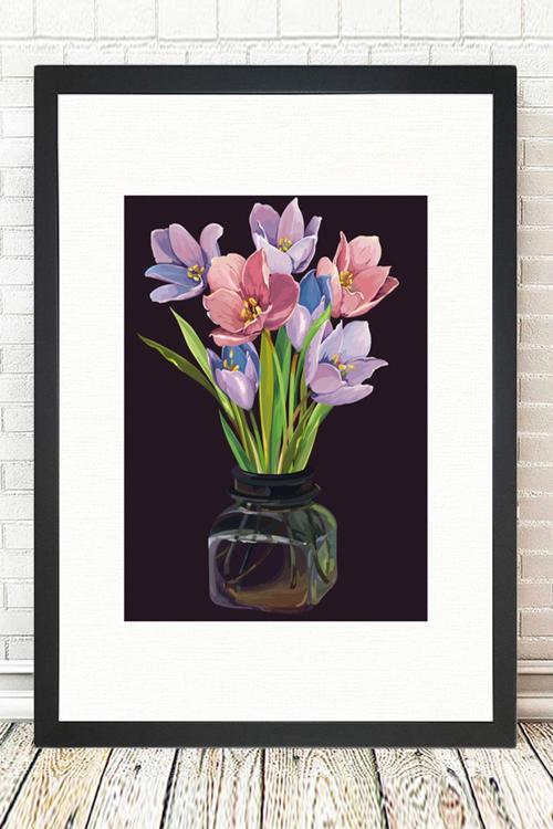 Siyah Çerçeveli Tablo 25 cm x 30 cm