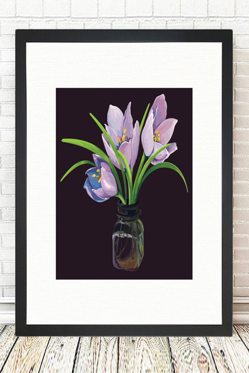 Siyah Çerçeveli Tablo 25 cm x 30 cm