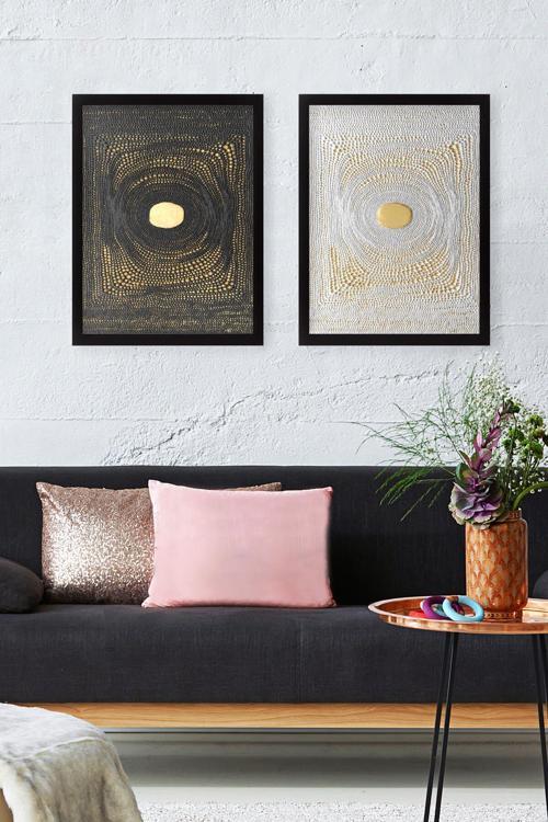 2 Parçalı Çerçeveli Tablo Set