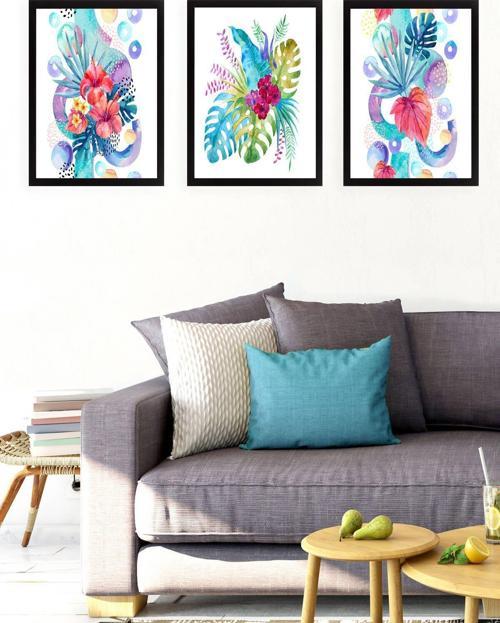 3 Parçalı Çerçeveli Tablo Set