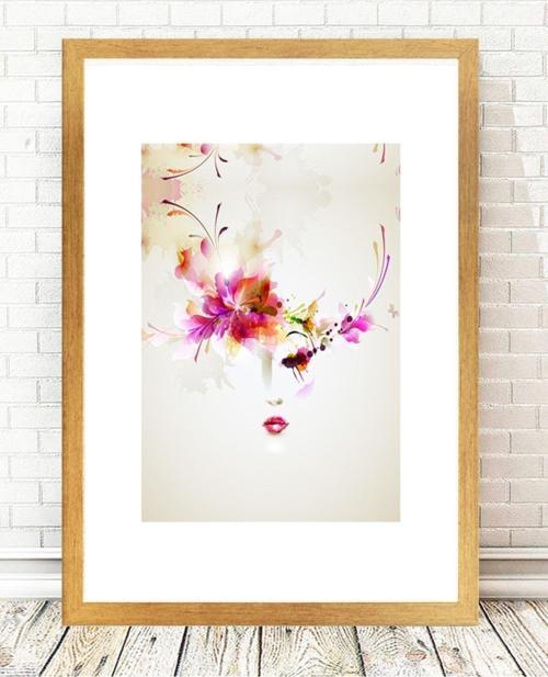 Altın Varak Çerçeveli Tablo 25 cm x 30 cm