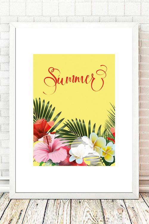 Beyaz Çerçeveli Tablo 25 cm x 30 cm