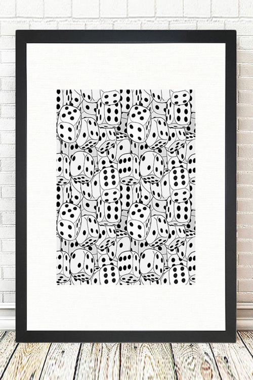 Siyah Çerçeveli Tablo 25 cm x 30 cm