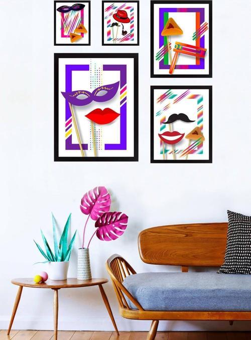 5 Parçalı Çerçeveli Tablo Set