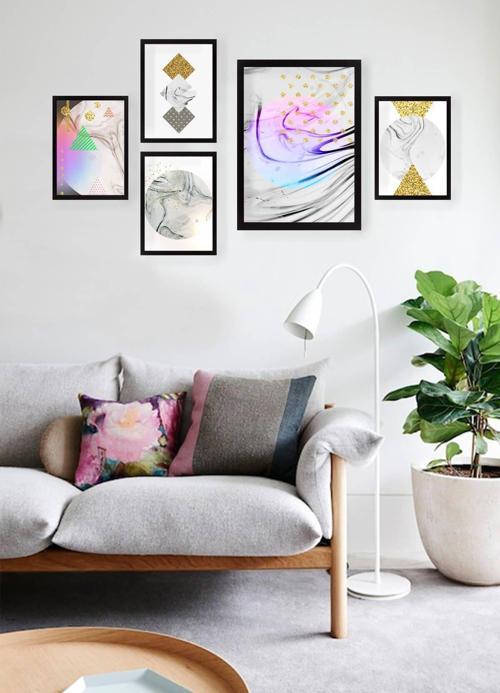 5 Parçalı Çerçeveli Tablo Set