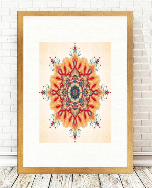 Altın Varak Çerçeveli Tablo 25 cm x 30 cm