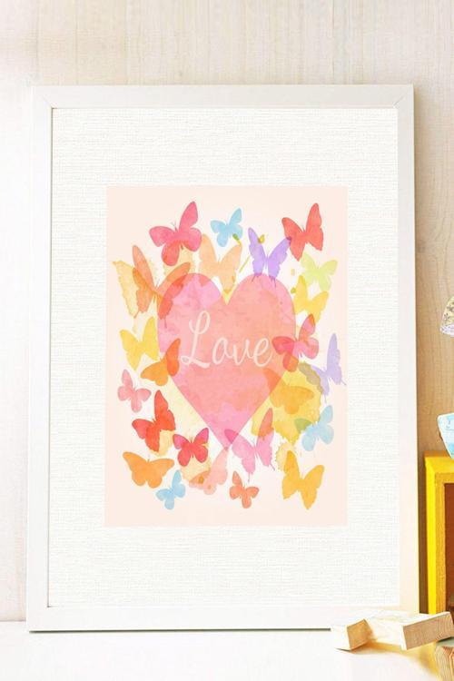 Beyaz Çerçeveli Tablo 25 cm x 30 cm