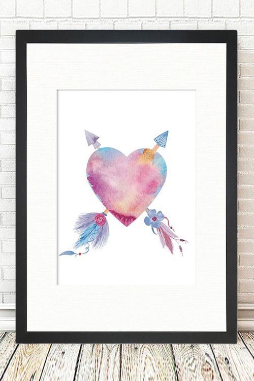 Siyah Çerçeveli Tablo 25 cm x 30 cm