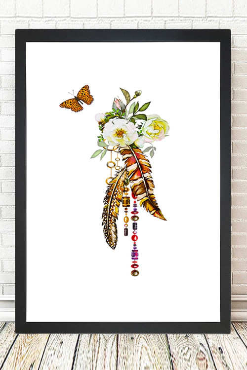 Siyah Çerçeveli Tablo 25 cm x 30 cm