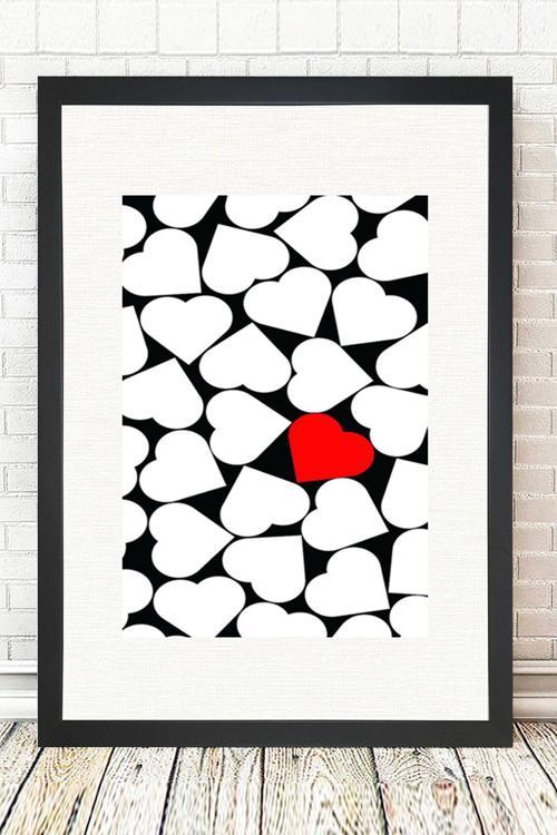 Siyah Çerçeveli Tablo 25 cm x 30 cm