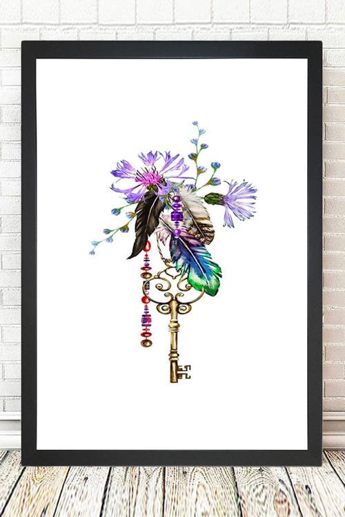 Siyah Çerçeveli Tablo 25 cm x 30 cm