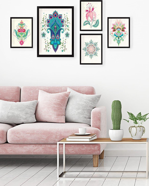 5 Parçalı Çerçeveli Tablo Set