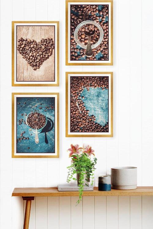 4 Parçalı Çerçeveli Tablo Set