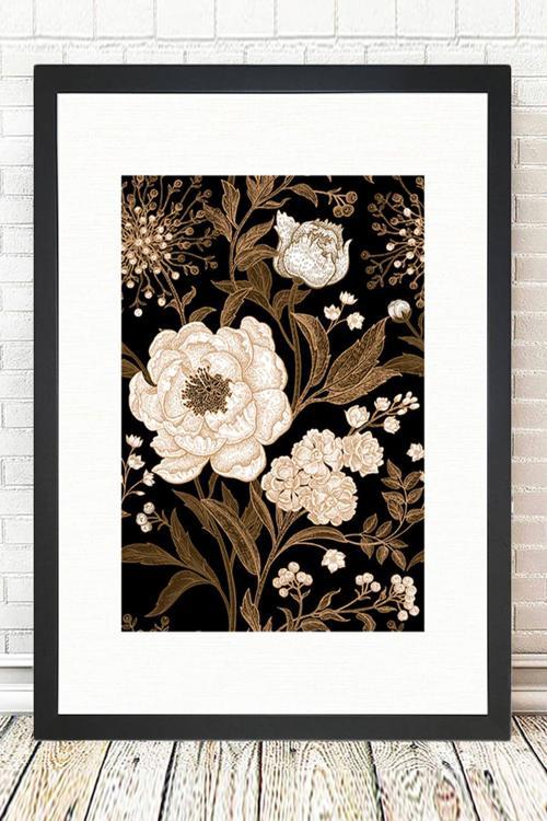 Siyah Çerçeveli Tablo 25 cm x 30 cm