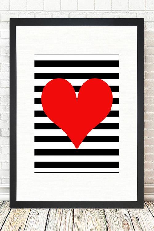 Siyah Çerçeveli Tablo 25 cm x 30 cm