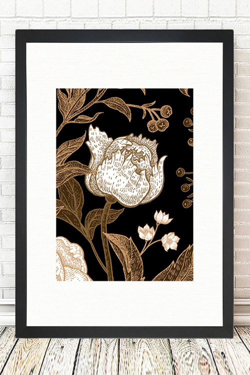 Siyah Çerçeveli Tablo 25 cm x 30 cm