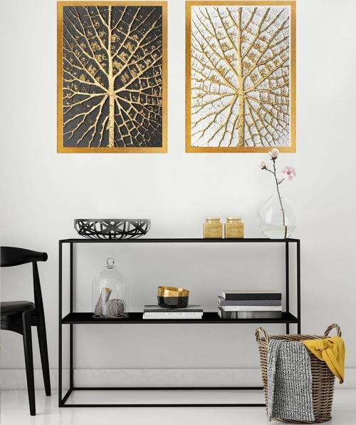 2 Parçalı Çerçeveli Tablo Set