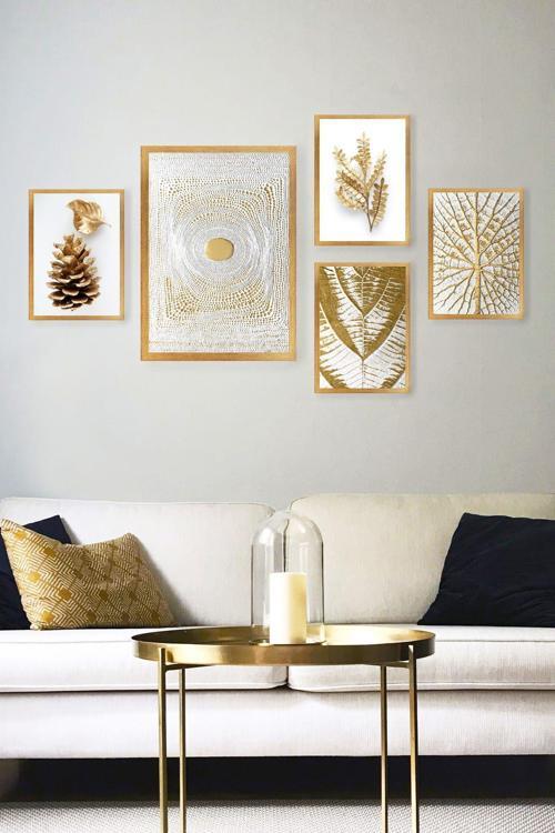 5 Parçalı Çerçeveli Tablo Set