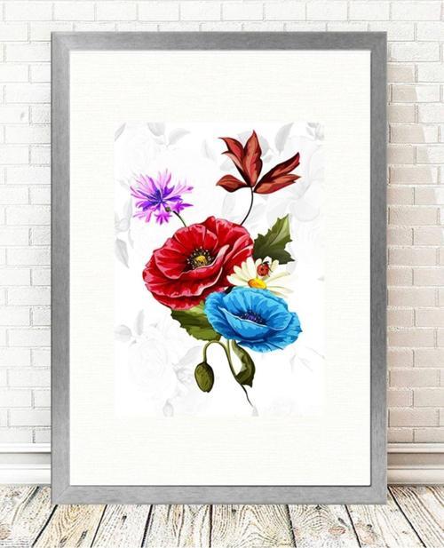 Gümüş Çerçeveli Tablo 25 cm x 30 cm
