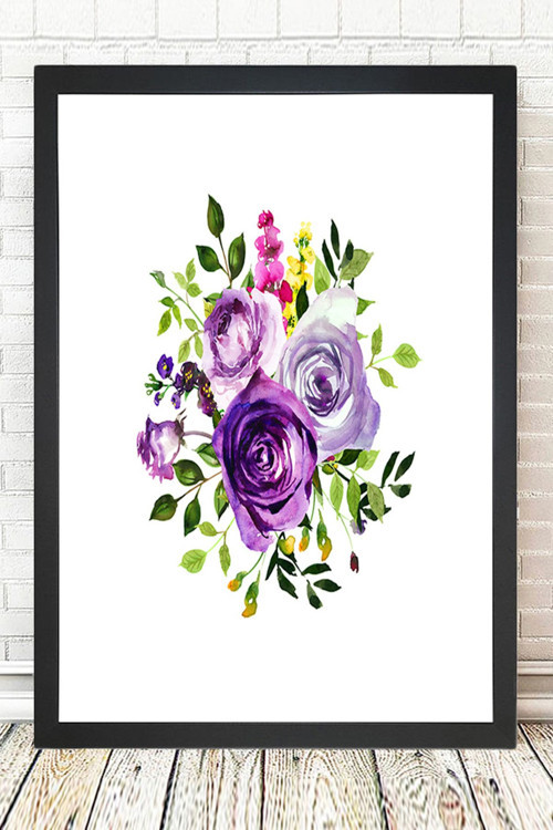 Siyah Çerçeveli Tablo 25 cm x 30 cm