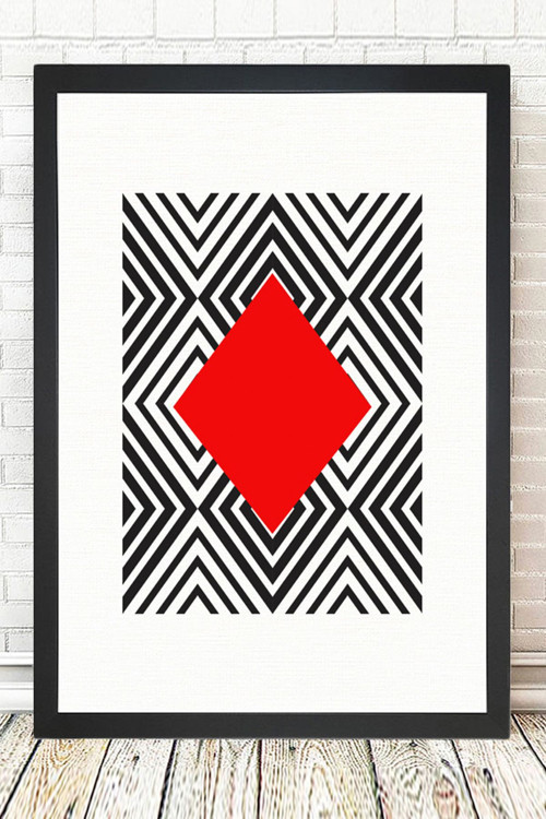 Siyah Çerçeveli Tablo 25 cm x 30 cm