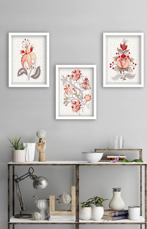 3 Parçalı Çerçeveli Tablo Set