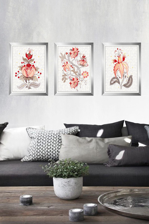 3 Parçalı Çerçeveli Tablo Set