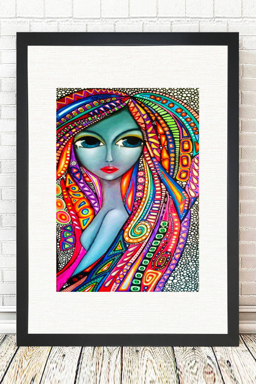 Siyah Çerçeveli Tablo 25 cm x 30 cm