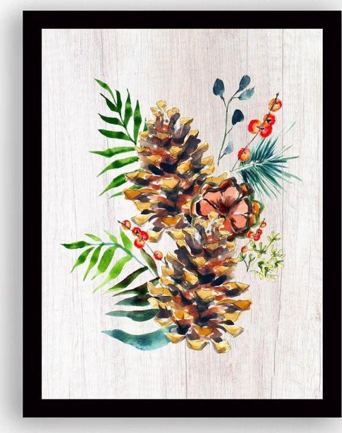 29x24 cm Siyah Çerçeveli Tablo
