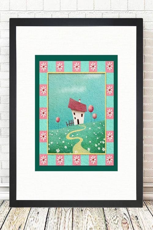 Siyah Çerçeveli Tablo 25 cm x 30 cm
