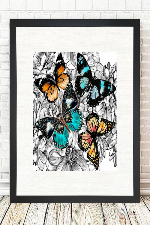 Siyah Çerçeveli Tablo 25 cm x 30 cm