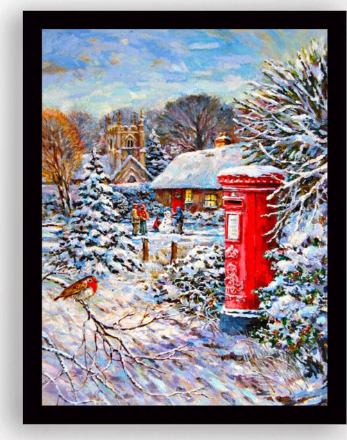 29x24 cm Siyah Çerçeveli Tablo