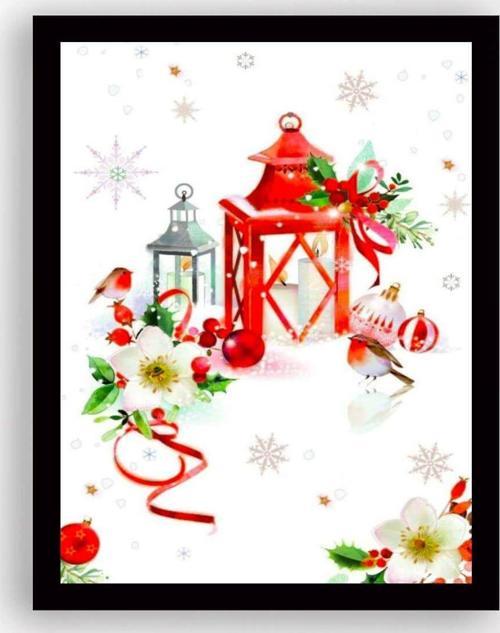 29x24 cm Siyah Çerçeveli Tablo